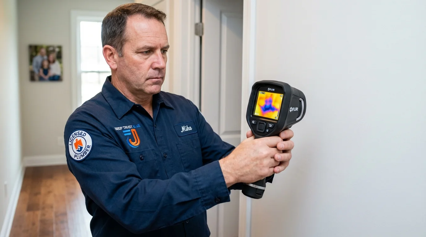 Thermal imaging leak detection by Johns Plumbing LLC in Penrose